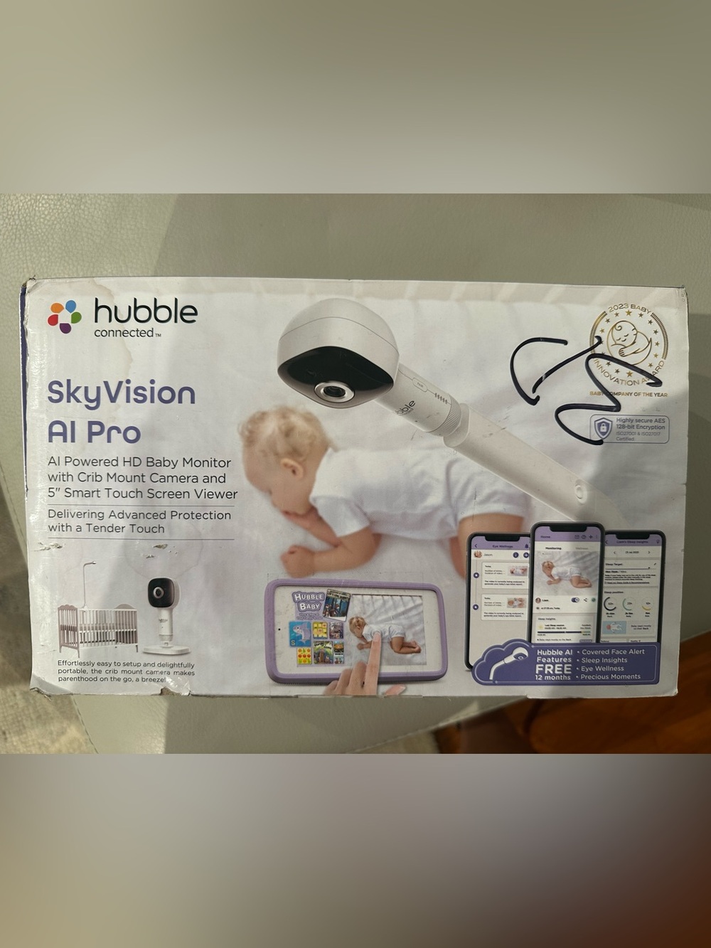 Hubble Connected SkyVision AI Pro baby monitor
